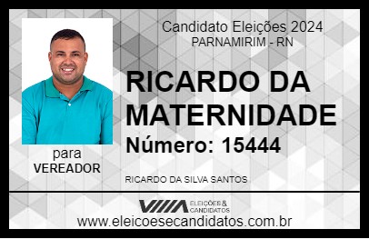 Candidato RICARDO DA MATERNIDADE 2024 - PARNAMIRIM - Eleições