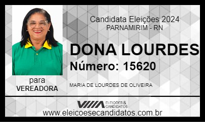 Candidato DONA LOURDES 2024 - PARNAMIRIM - Eleições