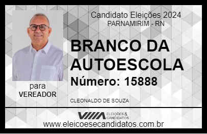 Candidato BRANCO DA AUTOESCOLA 2024 - PARNAMIRIM - Eleições