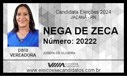 Candidato NEGA DE ZECA 2024 - JAÇANÃ - Eleições