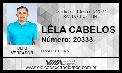 Candidato LÊLA CABELOS 2024 - SANTA CRUZ - Eleições