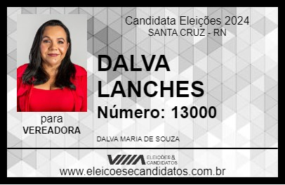 Candidato DALVA LANCHES 2024 - SANTA CRUZ - Eleições