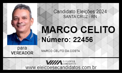 Candidato MARCO CELITO 2024 - SANTA CRUZ - Eleições