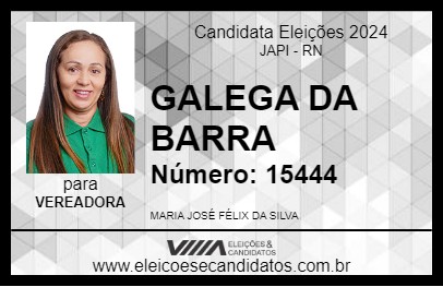 Candidato GALEGA DA BARRA 2024 - JAPI - Eleições