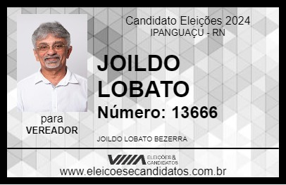 Candidato JOILDO LOBATO 2024 - IPANGUAÇU - Eleições