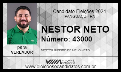 Candidato NESTOR NETO 2024 - IPANGUAÇU - Eleições