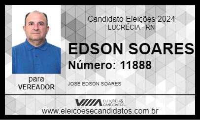 Candidato EDSON SOARES 2024 - LUCRÉCIA - Eleições