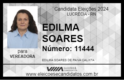 Candidato EDILMA SOARES 2024 - LUCRÉCIA - Eleições