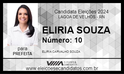 Candidato ELIRIA SOUZA 2024 - LAGOA DE VELHOS - Eleições