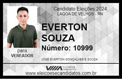 Candidato EVERTON SOUZA 2024 - LAGOA DE VELHOS - Eleições