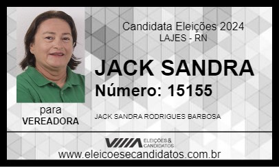 Candidato JACK SANDRA 2024 - LAJES - Eleições