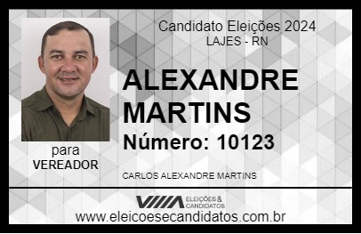 Candidato ALEXANDRE MARTINS 2024 - LAJES - Eleições