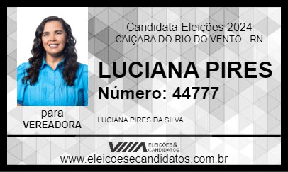 Candidato LUCIANA PIRES 2024 - CAIÇARA DO RIO DO VENTO - Eleições