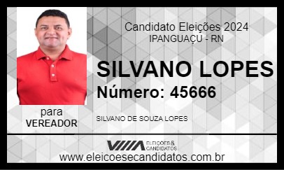 Candidato SILVANO LOPES 2024 - IPANGUAÇU - Eleições