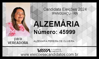 Candidato ALZEMÁRIA 2024 - IPANGUAÇU - Eleições