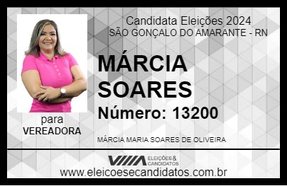 Candidato MÁRCIA SOARES 2024 - SÃO GONÇALO DO AMARANTE - Eleições