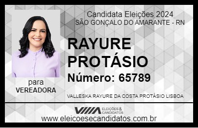 Candidato RAYURE PROTÁSIO 2024 - SÃO GONÇALO DO AMARANTE - Eleições