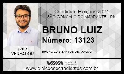 Candidato BRUNO LUIZ 2024 - SÃO GONÇALO DO AMARANTE - Eleições