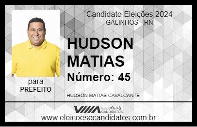 Candidato HUDSON MATIAS 2024 - GALINHOS - Eleições