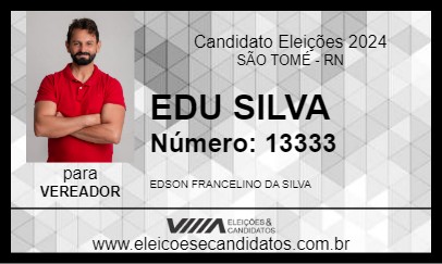 Candidato EDU SILVA 2024 - SÃO TOMÉ - Eleições