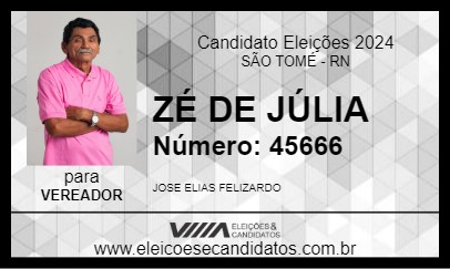 Candidato ZÉ DE JÚLIA 2024 - SÃO TOMÉ - Eleições