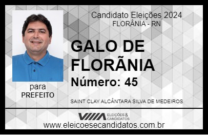 Candidato GALO DE FLORÃNIA 2024 - FLORÂNIA - Eleições