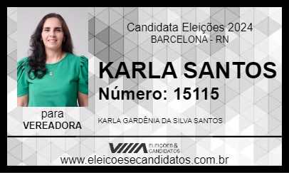 Candidato KARLA SANTOS 2024 - BARCELONA - Eleições