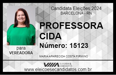 Candidato PROFESSORA CIDA 2024 - BARCELONA - Eleições