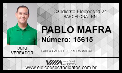 Candidato PABLO MAFRA 2024 - BARCELONA - Eleições