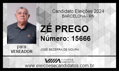 Candidato ZÉ PREGO 2024 - BARCELONA - Eleições