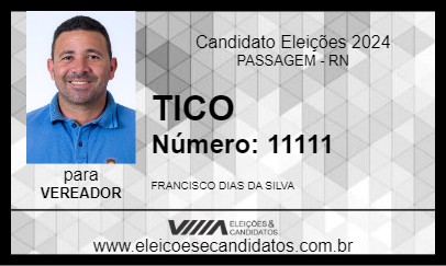 Candidato TICO 2024 - PASSAGEM - Eleições