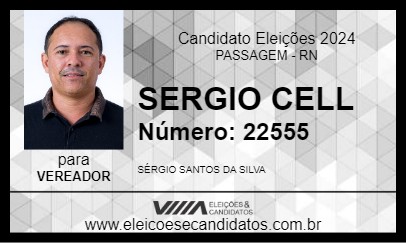 Candidato SERGIO CELL 2024 - PASSAGEM - Eleições