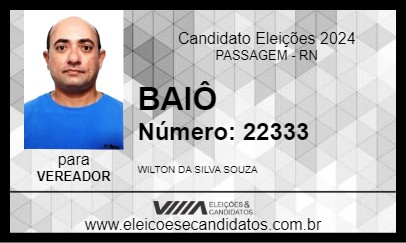 Candidato BAIÔ 2024 - PASSAGEM - Eleições