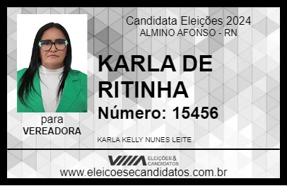 Candidato KARLA DE RITINHA 2024 - ALMINO AFONSO - Eleições