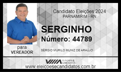 Candidato SERGINHO 2024 - PARNAMIRIM - Eleições