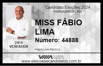 Candidato MISS FÁBIO LIMA 2024 - PARNAMIRIM - Eleições