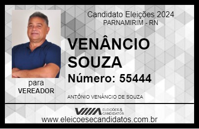 Candidato VENÂNCIO SOUZA 2024 - PARNAMIRIM - Eleições