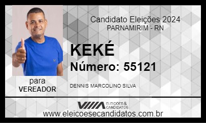 Candidato KEKÉ 2024 - PARNAMIRIM - Eleições