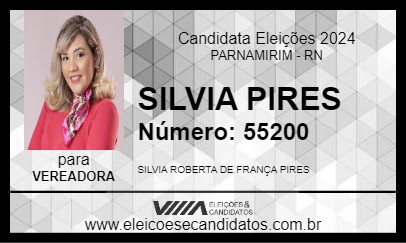 Candidato SILVIA PIRES 2024 - PARNAMIRIM - Eleições