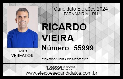 Candidato RICARDO VIEIRA 2024 - PARNAMIRIM - Eleições