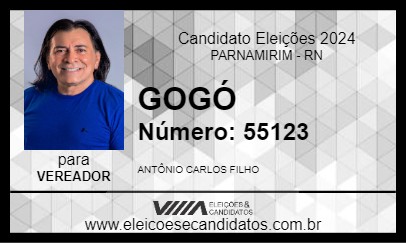 Candidato GOGÓ 2024 - PARNAMIRIM - Eleições