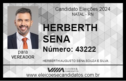 Candidato HERBERTH SENA 2024 - NATAL - Eleições