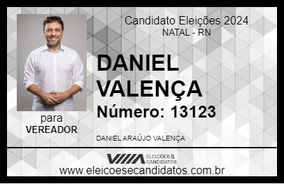 Candidato DANIEL VALENÇA 2024 - NATAL - Eleições