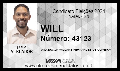 Candidato WILL 2024 - NATAL - Eleições