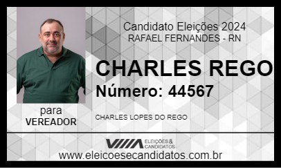 Candidato CHARLES REGO 2024 - RAFAEL FERNANDES - Eleições