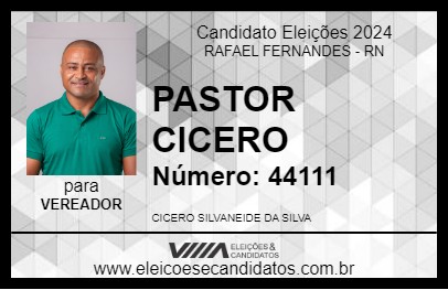 Candidato PASTOR CICERO 2024 - RAFAEL FERNANDES - Eleições