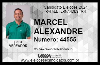 Candidato MARCEL ALEXANDRE 2024 - RAFAEL FERNANDES - Eleições