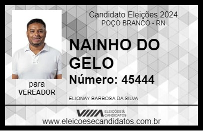 Candidato NAINHO DO GELO 2024 - POÇO BRANCO - Eleições