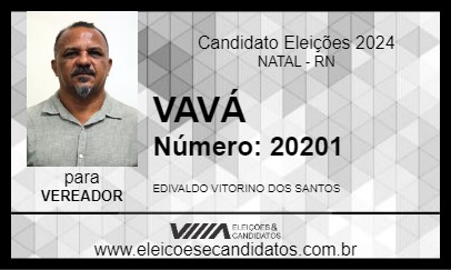 Candidato VAVÁ 2024 - NATAL - Eleições