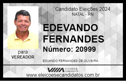 Candidato EDEVANDO FERNANDES 2024 - NATAL - Eleições